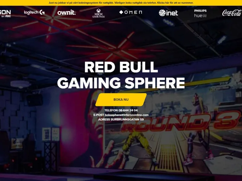 Red Bull Gaming Sphere Stockholm